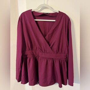 SHEIN Curve Longsleeve Magenta Blouse Size 2XL
